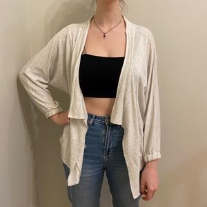 Cream jacket from Anthropologie size M